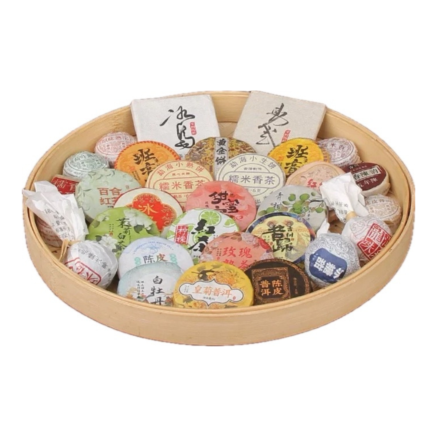 30-Teesorten Set – Pu-Erh, Schwarz-, Weiß- und Früchtetee, 200 g