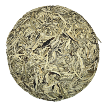 Silver Needle Weißer Tee (Bai Hao Yin Zhen), Teeblatt-Biskuit 357 g – Jishunhao, Yunnan, 2020