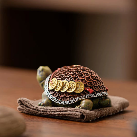 Farbwechselnder Glücks-Schildkröten-Teetier